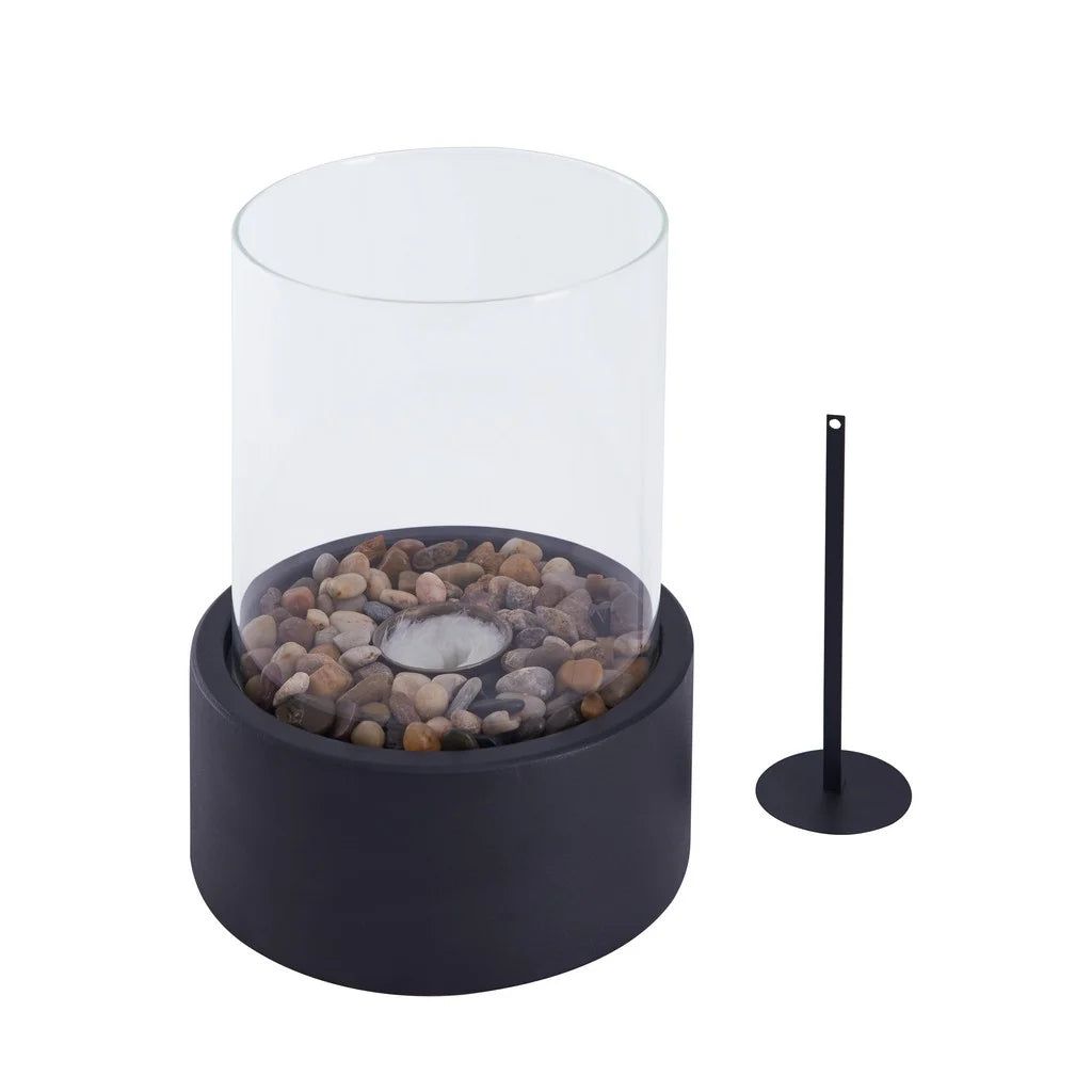 Indoor / Outdoor Portable Tabletop Fire Pit – Clean-Burning Bio Ethanol Ventless Fireplace - Small