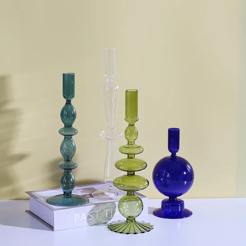 Nordic Glass Candle Holders