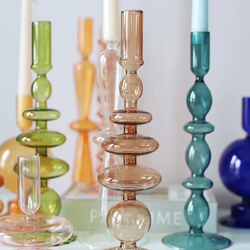 Nordic Glass Candle Holders