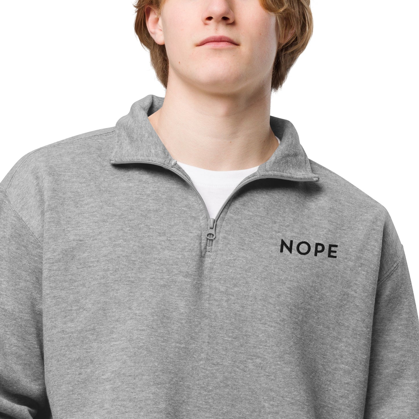 NOPE Zip Pullover - Black